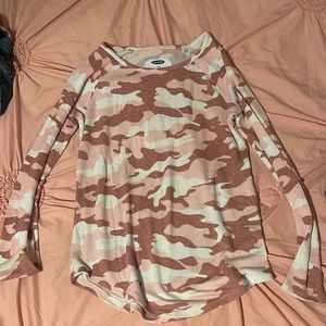 Old navy 10/12 pink camo shirt